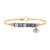 Eye Of Protection Bangle Bracelet with Charm - Gold