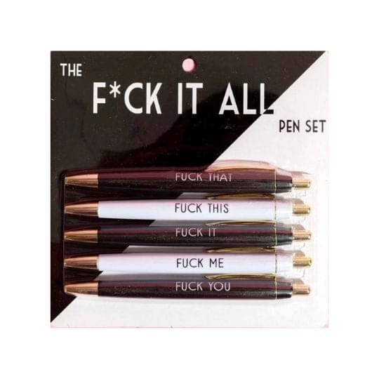 Fuck It All Ink Pen Set - Pens