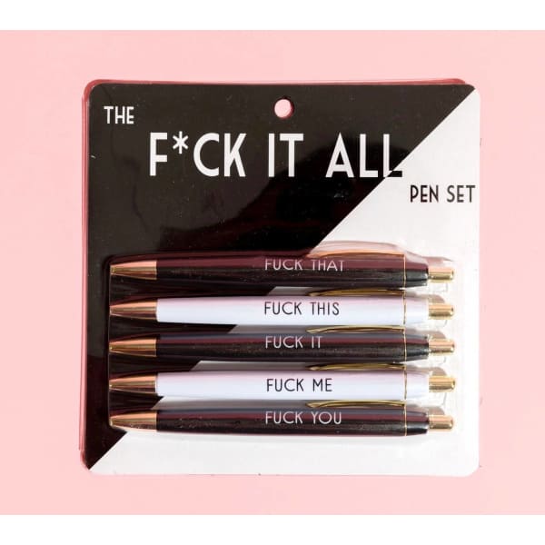 Fuck It All Ink Pen Set - Pens