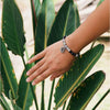 Full Moon Bracelet - Black Tourmaline &amp; Blue Labradorite -