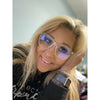 ^Girl Boss Blue Blocker Glasses - Clear - Light Blockers