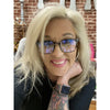 Girl Boss Blue Blocker Glasses - Brown Speckle - thin frame