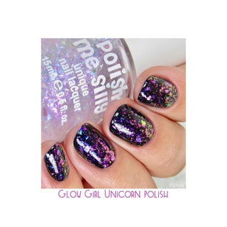GLOW Nail Polish by Me Silly - Glow Girl - Unicorn