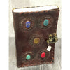 Gods Eye Stone Leather Journal - journal