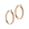 Gold Flat Hoop Earrings