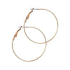 Gold Hoop and Dangle Earrings by Laura Janelle - Thin