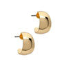 Gold Wide Mini Hoop Earrings