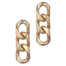 Gold Curb Chain Earrings