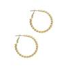 Gold Hoop and Dangle Earrings by Laura Janelle - Textured
