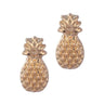 Gold Pineapple Stud Earrings