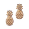 Gold Stud Earrings by Laura Janelle - Pineapple