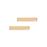 Gold Bar Stud Earrings