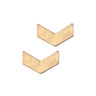 Gold Chevron Stud Earrings