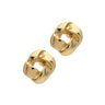 Square Ribbon Stud Earrings