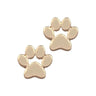 Gold Paw Stud Earrings