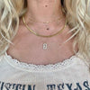 Good Karma Gold Necklaces by Nikki Smith Designs - Rectangle