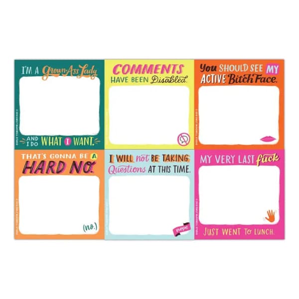 Grown-Ass Lady Sticky Note Packet - sticky notes