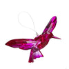 Hanging Two-Toned Hummingbirds - Pink - Crystal Suncatcher