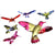 Hanging Two-Toned Hummingbirds - Crystal Suncatcher