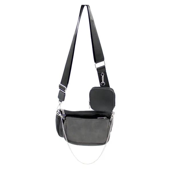Hazel Crossbody - Black - purse