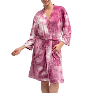 Hello Mello Dyes The Limit Robe - Orchid / S/M - Bath & Body