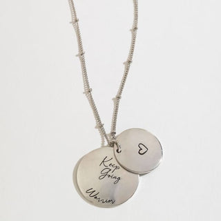 Hidden Heart Pendants - Warrior/Silver - Necklaces Gold