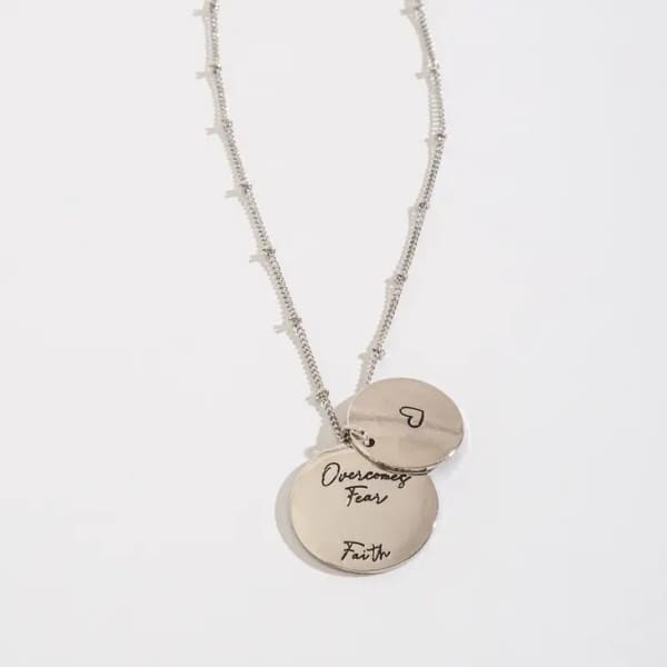 Hidden Heart Pendants - Faith/Gold - Necklaces Gold Silver