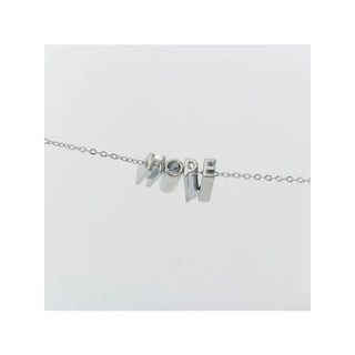 Hidden Message Necklace - Hope/Silver - pendant