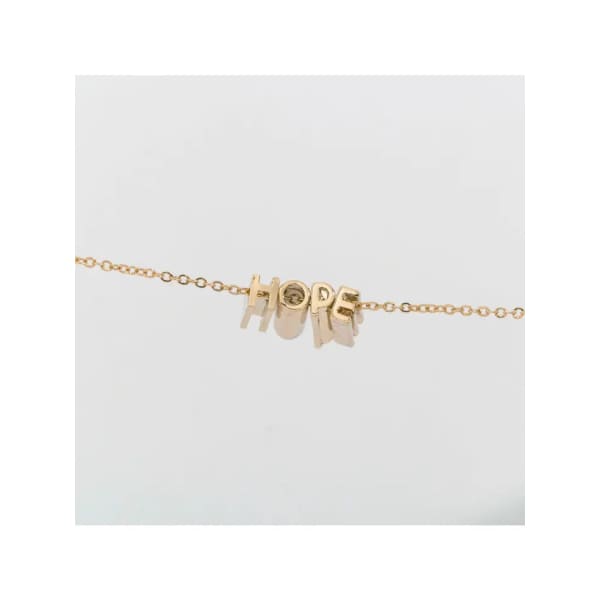Hidden Letter Pendant - Hope/Gold - pendant