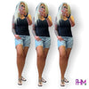 High Waist Cut Off Denim Shorts | Judy Blue 15101 - Done