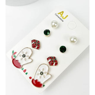 Holiday Cheer Earring Collection - Present/Mittens