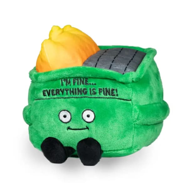 I’m Fine Everything’s Dumpster Fire Punchkins - Plush