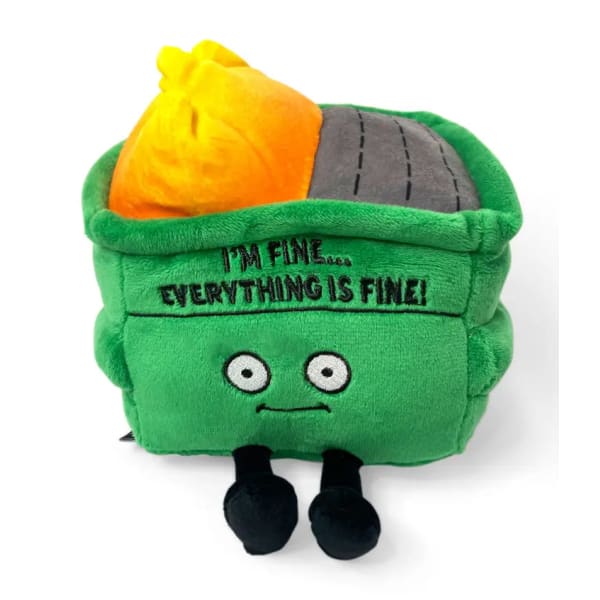 I’m Fine Everything’s Dumpster Fire Punchkins - Plush