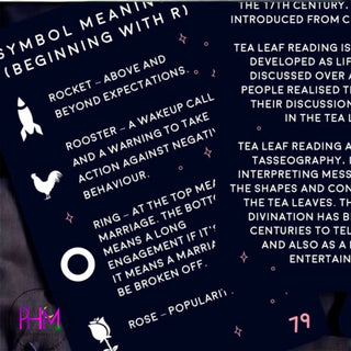 •Tea Leaf Reading Cards - Tarot