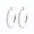 Juliet Silver Star Hoop Earrings