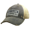 Keep Talking I Was Diagnosing You Distressed Trucker Hat -