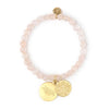 Laura Janelle Hidden Message Crystal Charm Bracelets - Rose