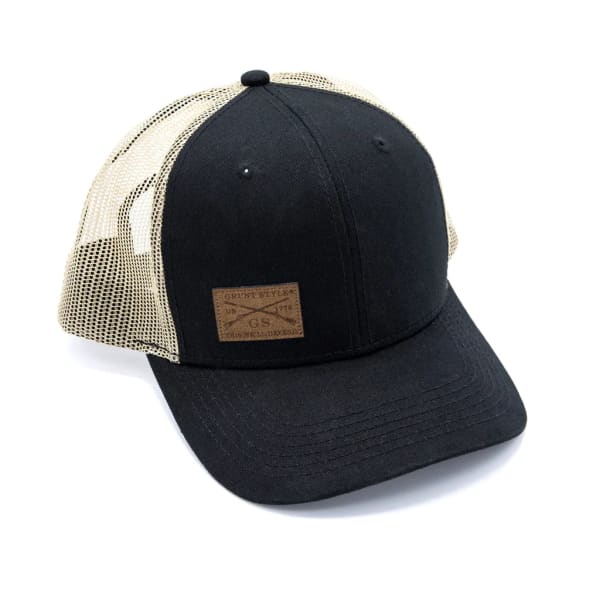 Logo Leather Patch Hat by Grunt Style