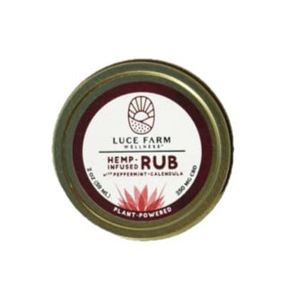 Luce Farm Rub with Peppermint + Calendula - Hemp Infused