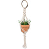 Macramé Plant Hanger Car Mirror Accessory - Charms