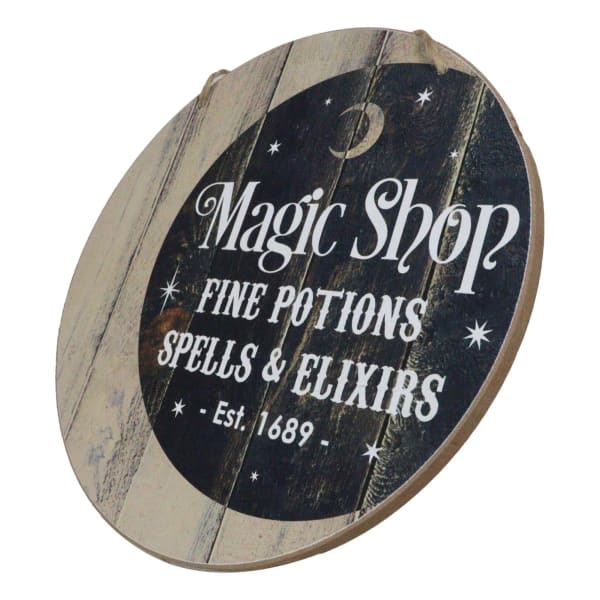 Magic Shop Round Sign - Decor