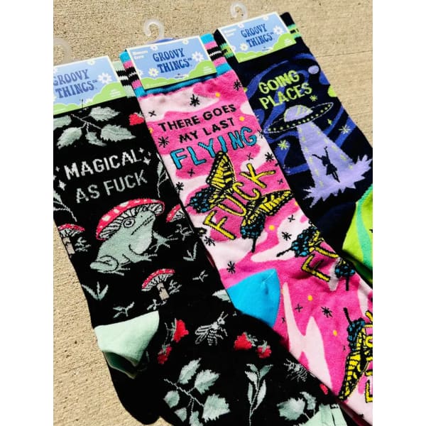 Magical As Fuck Womens Crew Socks - Clothing
