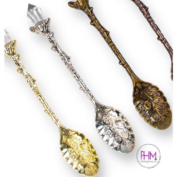 Magickal Crystal Ritual Spoon - Witchy
