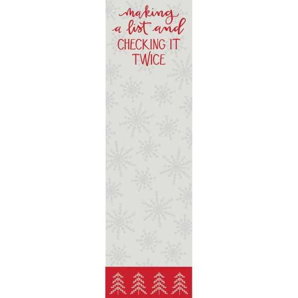 Making A List And Checking It Twice Note Pad - Holiday
