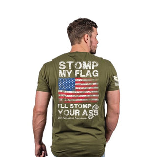 Men’s T-Shirt - I’ll Stomp You - Military Green / Medium