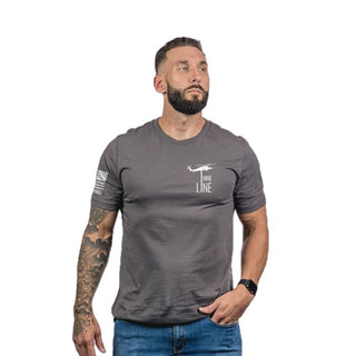 Men’s Thin Blue Line Skull T Shirt - Just For Men