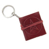 Mini Leather Journal Key Chain - Pentacle - keychain