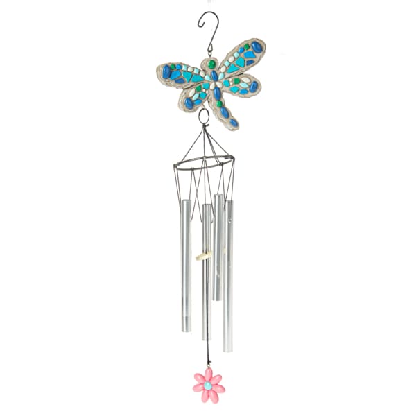 Mosaic Dragonfly Wind Chimes