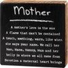 Mother Block Sign - block sign