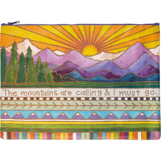 Mountains Are Calling I Must Go Zipper Folder
